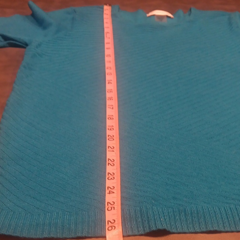 Allison Daley Teal Long Sleeve Top - Picture 11 of 11